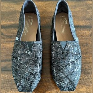 Toms Women’s Classic Sequin Glitz Slip-On Shoes